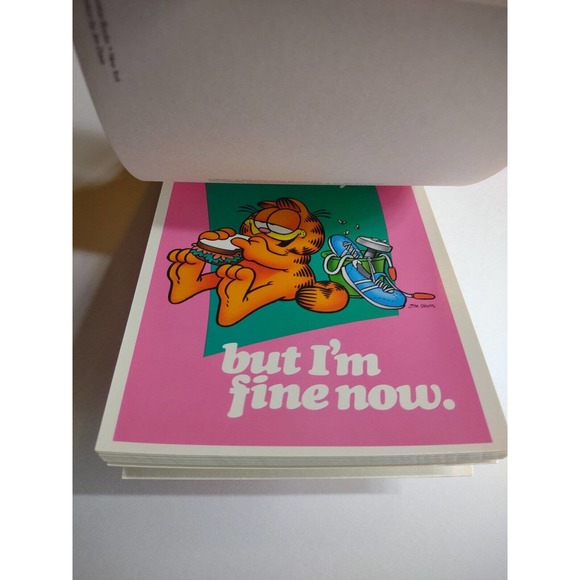 Garfield Words To Live By Postcard Book 30 Different Jim Davis Comic Cat 1990 - Picture 5 of 10